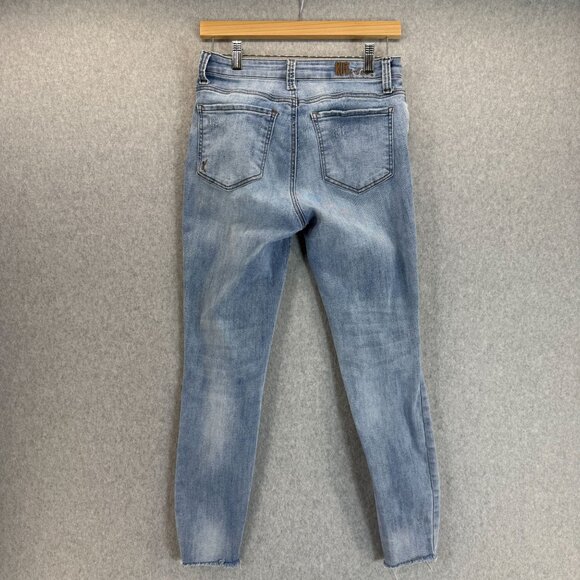 Kut From The Kloth Womens Size 6 Carlo Ankle Skinny Jeans Distressed Denim Light - Picture 4 of 14